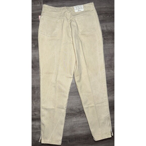 VTG 80s Palmetto’s Pants NWT Size 16 Made in USA High Rise Tapered Tan Cotton - Picture 7 of 11
